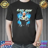 Thunder retro vintage black adam graphic shirt