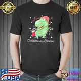Tree rex christmas is coming trending shirt