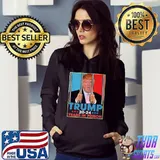 Trump 20-24 Years In Prison Anti-Trump Stars Election 2024 Stars Retro T-Shirt Hoodie
