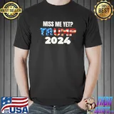 Trump 2024 American flag Donald Trump 4th of july the return shirt