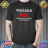 Trump 2024 Magaga Make America Great And Glorious Again Us Flag T-Shirt