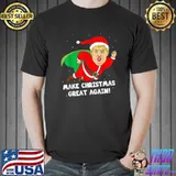 Trump Santa Hero 2024 Make Christmas Great Again Ugly Sweater T-Shirt