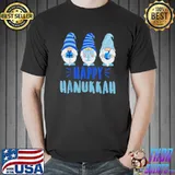 Tu Happy Hanukkah 2022 Gnome Menorah Dreidel Costume T-Shirt