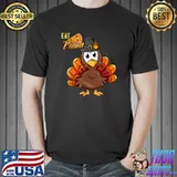 Turkey Eat Pizza Adult Vegan Thanksgiving T-Shirt