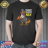Turkey Saurus Rex Dinosaur T-Rex Thanksgiving Boy T-Shirt