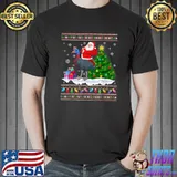 Ugly Cassowary Xmas Gift Santa Riding Cassowary Christmas T-Shirt