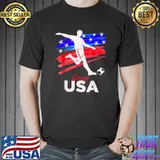 USA Flag American Soccer Supporter Team Jersey 2022 Football T-Shirt