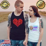Valentines Day Dinosaur Heart Dino Gift T-Shirt Tank Top