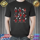 Valentines Day Heart Volleyball Player T-Shirt
