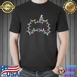 Video Game Controller Christmas Lights Gamer Gaming T-Shirt