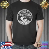 Viking Norway Norwegian Scandinavian Sun Moon Celtic Tree T-Shirt