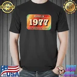 Vintage Made In 1977 Original Parts License Plate T-Shirt