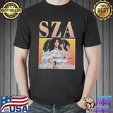 Vintage ruffled hair sza shirt