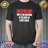 What do they want that is the question at the root of every crime the watcher netflix quotes shirt