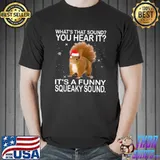 What's That Sound You Hear It Squirrel Santa Hat Christmas T-Shirt