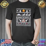 Where's my donut funny police cop deputy sheriff ugly christmas classic shirt