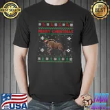 Wildebeest Lover Women Girls Boys Ugly Christmas Sweater T-Shirt