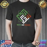 Women Life Freedom Farsi Calligraphy Zan Zendegi Azadi Flag T-Shirt