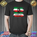 Women Life Freedom Zan Zendegi Azadi Farsi Calligraphy T-Shirt