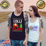 Xmas Tree Santa Christmas Costume Matching Lolli Claus T-Shirt Tank Top