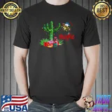 Zapped Christmas Cactus Lights And Gifts Bright T-Shirt