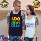 100 Days Of Cray Crayons Colors School Teachers Students T-Shirt Tank Top