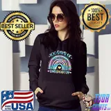100 Days Of Kindergarten School Teacher Smarter Rainbow Tie Dye T-Shirt Hoodie
