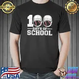 100 Days Of School Baseball 100th Day Of School Teacher T-Shirt