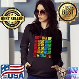 100 Days Smarter Fifth Grade 100th Day Of School 5th Grade Colors T-Shirt Hoodie