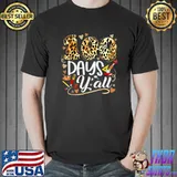 100 Days Y'all Leopard Happy 100th Day Of School Smarter T-Shirt