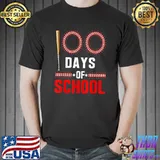 100th Day Of School Teachers Baseball Stars Happy 100 Days T-Shirt