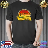 18 Years Of Being Awesome Vintage 1973 Limited Edition 18th Birthday T-Shirt
