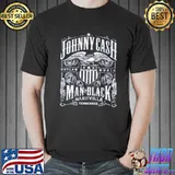 1994 johnny cash the man in black shirt