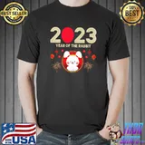2023 Chinese New Year Fireworks Blood Moon Year Of The Rabbit T-Shirt