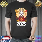 2023 Happy Chinese New Year Cute Fortune Rabbit Moon T-Shirt