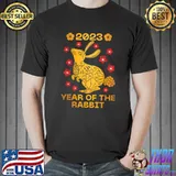 2023 Year Of The Rabbit Happy Chinese New Year Flowers T-Shirt
