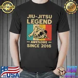 6 Years Old Jiu-Jitsu Legend Awesome Since 2016 Vintage T-Shirt