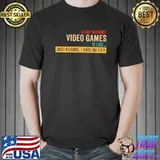 A day without video game is like kidding have no idea retro gamer T-Shirt