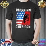 Albanian American Flag Albania Eagle Usa Shqiperia T-Shirt