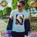 American Bald Eagle Usa Flag Freedom Patriotic Election 2024 T-Shirt
