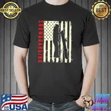 American Flag Patriotic Snowboarder Snowboard Snowboarding T-Shirt