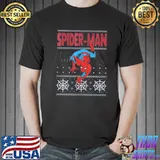 American spider man crawl ugly christmas classic shirt