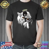 Angel money ak4 strap muerte rap ski mask streetwear T-Shirt
