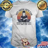 Anti Social Goth Club Seriously Hating People Since 1938 Wednesday Vintage Shirt