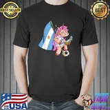 Argentine party unicorn bad fan clothes flag argentina football champion T-Shirt
