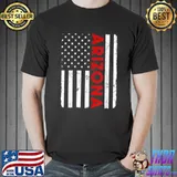 Arizona Pride Vintage Old American Flag T-Shirt