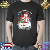 Autism Doesn't Come With A Manual It Comes With A Family that never gives up christmas shirt