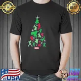 Aven and guardian christmas tree merry xmas Marvel classic shirt