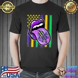 Awesome Mardi Gras 2023 Flag Lips T-Shirt