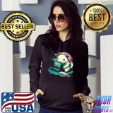 Axolotl Fish Playing Video Game Lizard Gamer Retro T-Shirt Hoodie